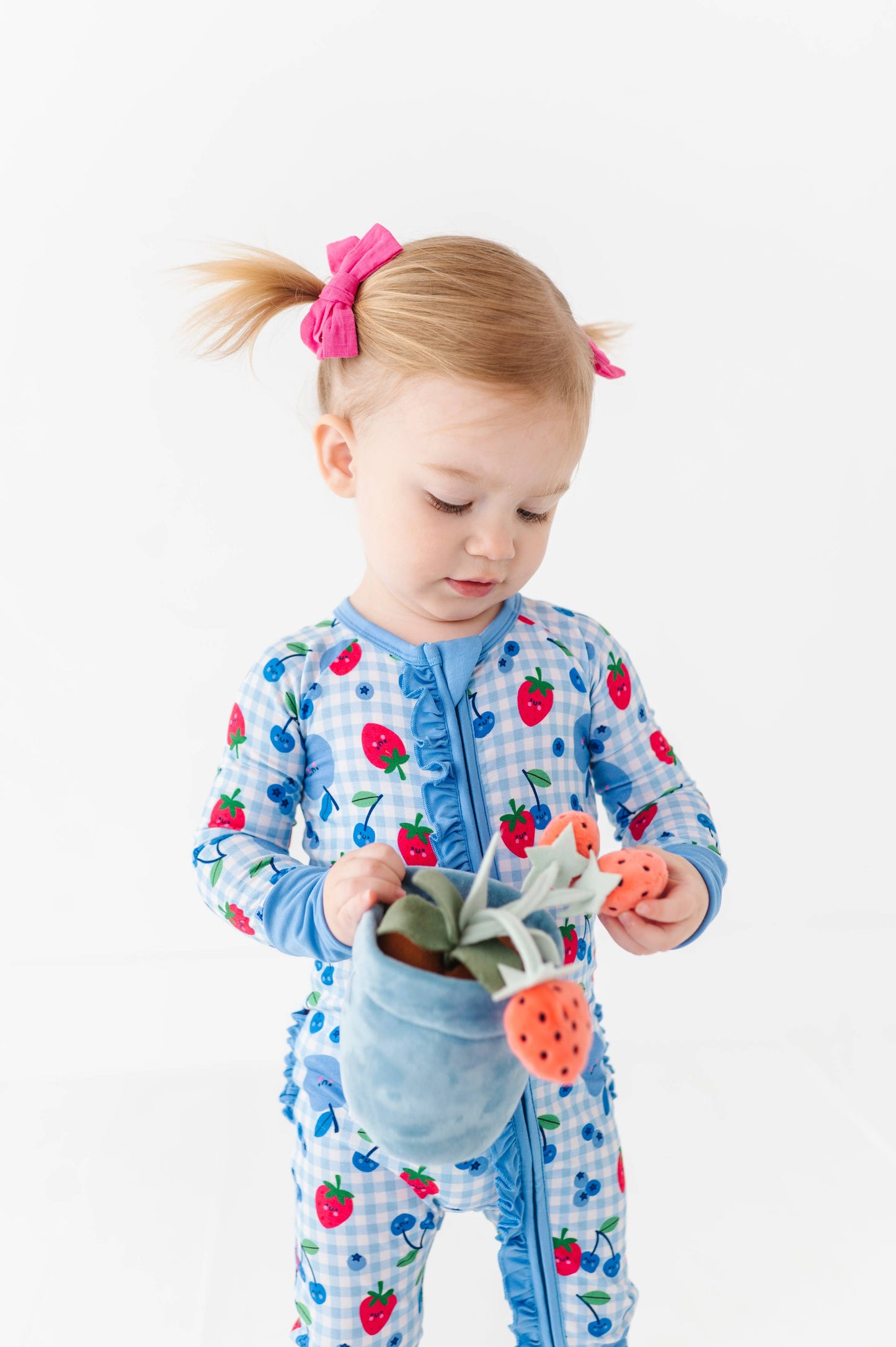 Berry Convertible Footies with Ruffle