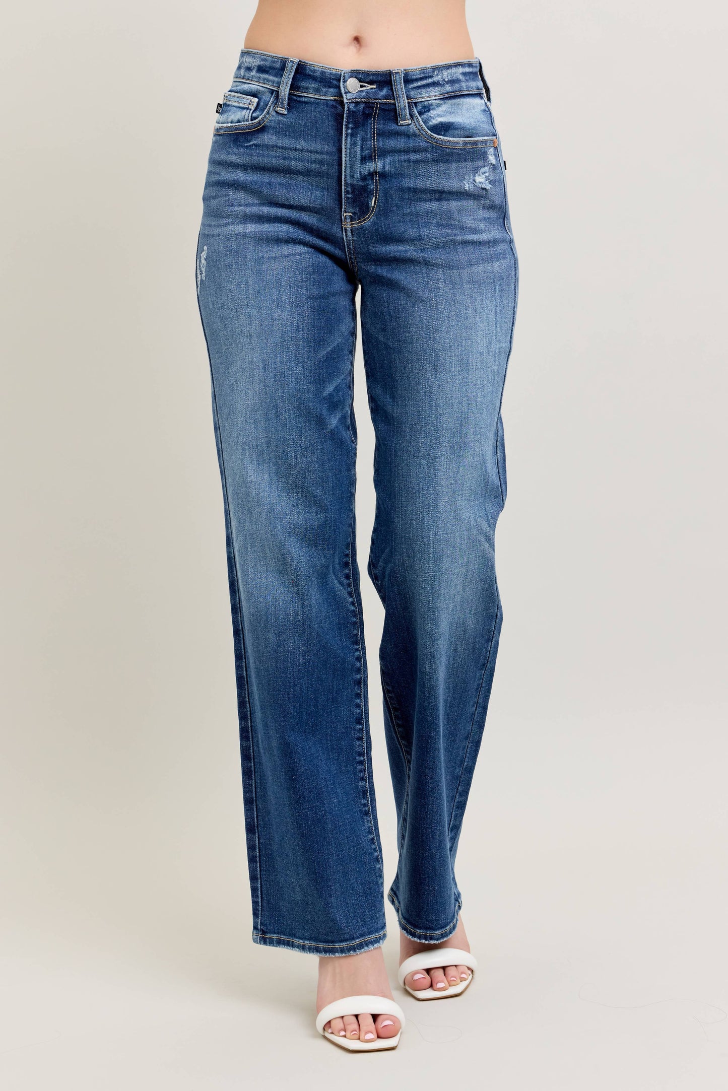 High Waisted 90's Straight Leg