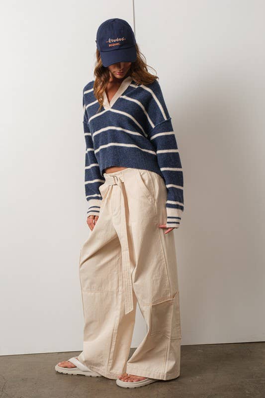 Marina Blue Soft Pullover-NAVY