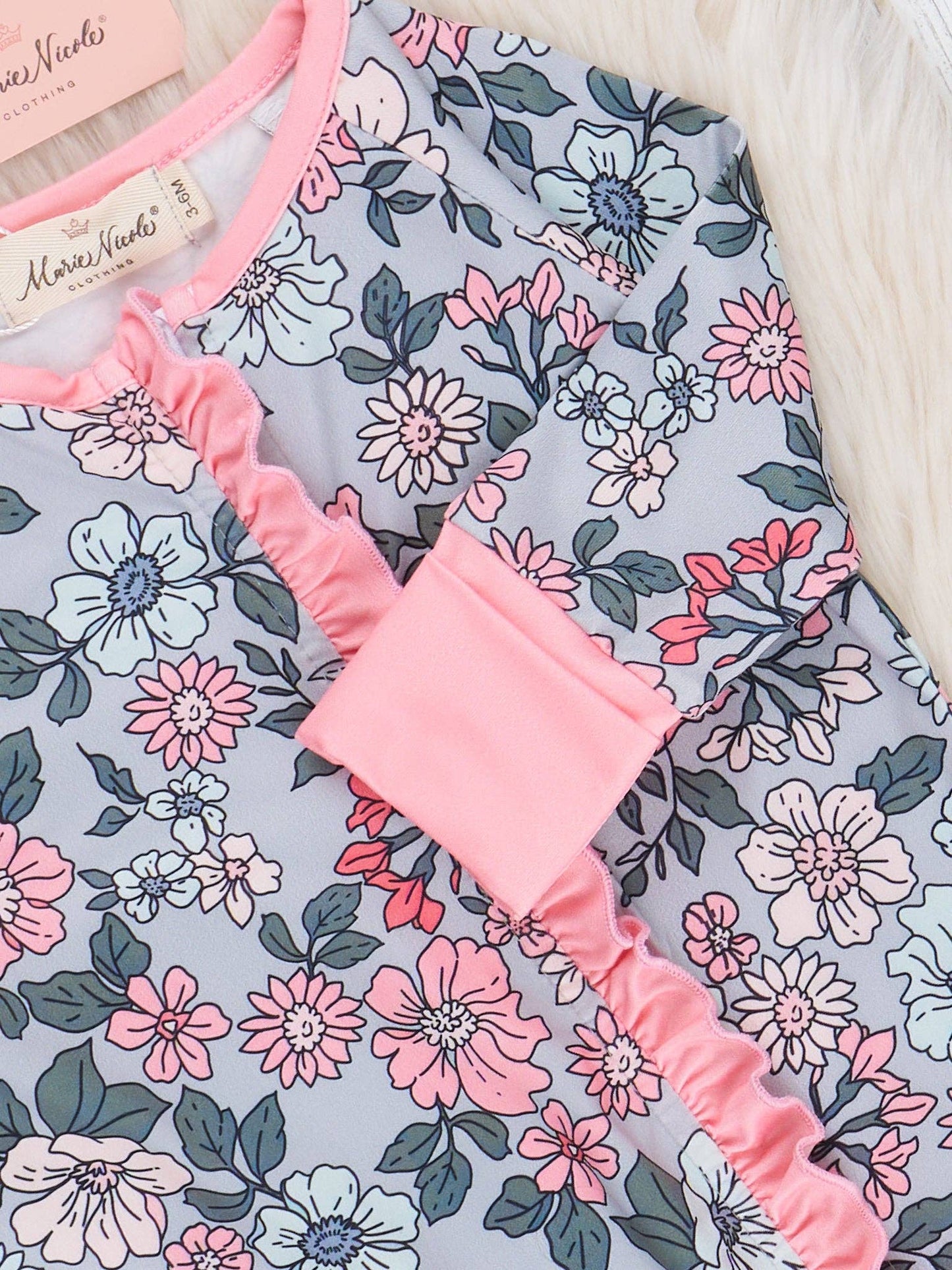 Autumn Rosebud Sleeper Pajamas