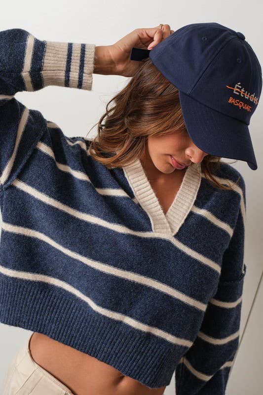 Marina Blue Soft Pullover-NAVY