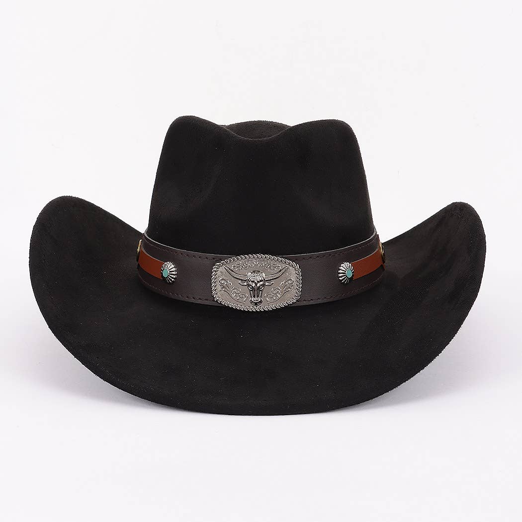 Faux Wool Cowboy Hat