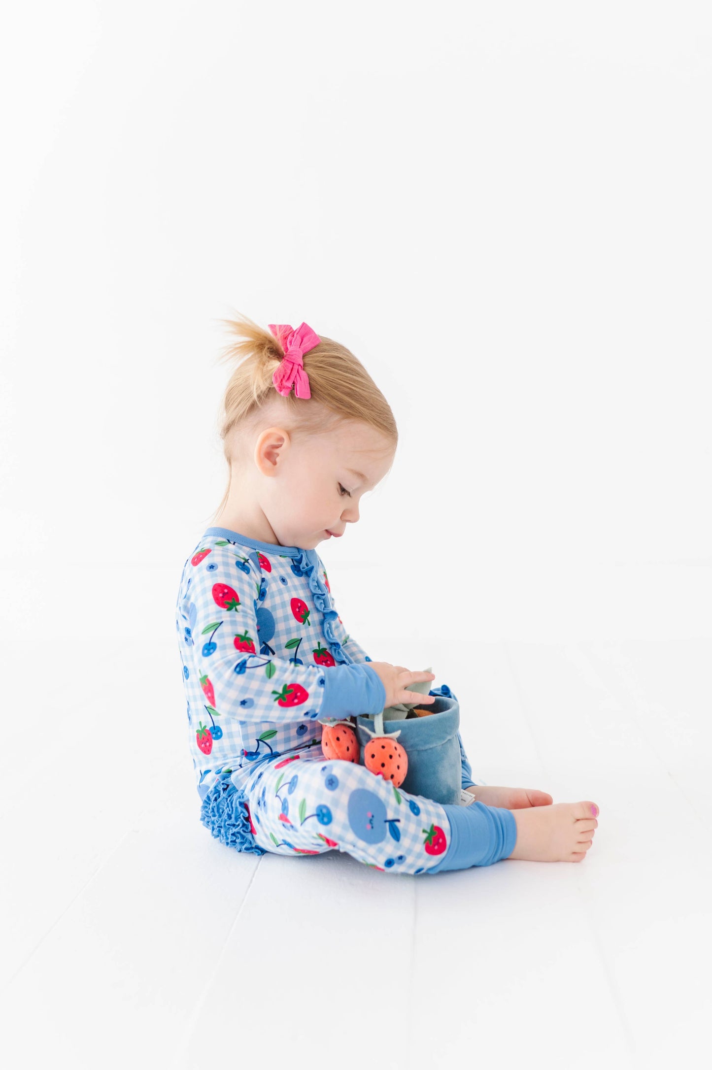 Berry Convertible Footies with Ruffle
