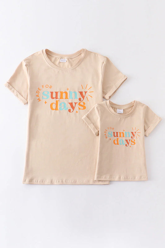 Beige "sunny days" top